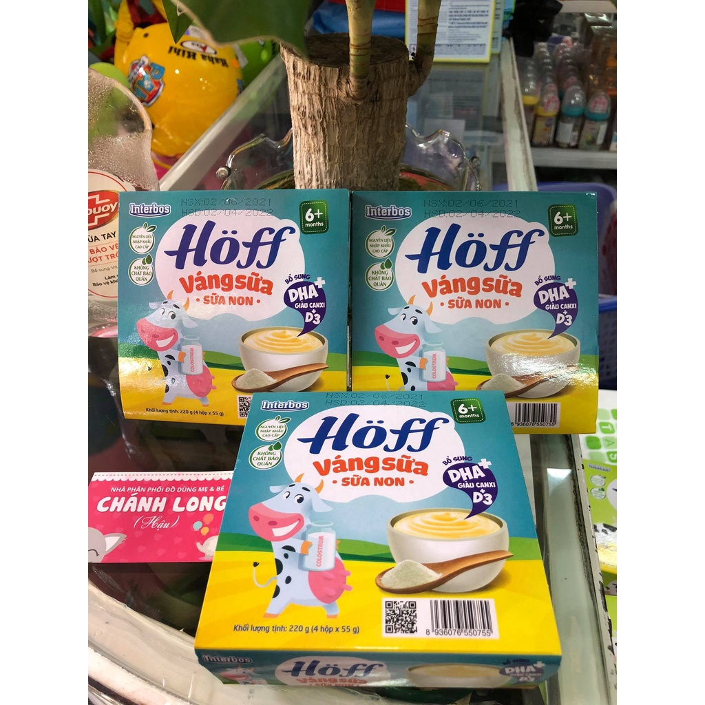 Váng sữa Hạt Óc Chó Hoff lốc 4 hộp x 55g