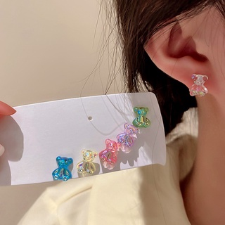 Set 6 Khuyên Tai Màu Sắc Thanh Lịch Cho Nữ