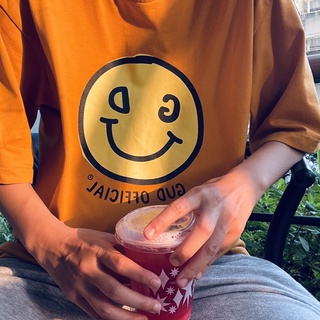 Áo thun seegudinallthings Smiley/ Black_White_Red_Mustard