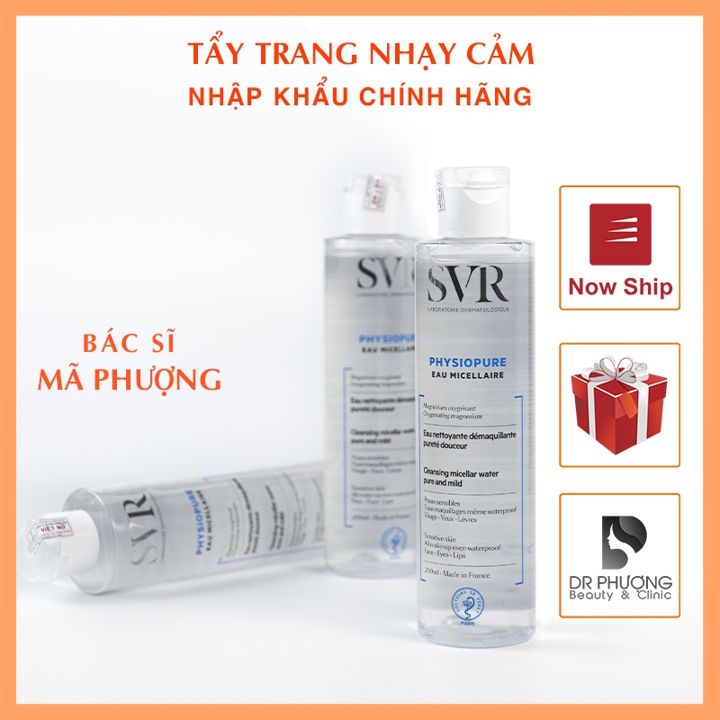 [CHÍNH HÃNG] Tẩy trang nhạy cảm SVR Physiopure Eau Micellaire