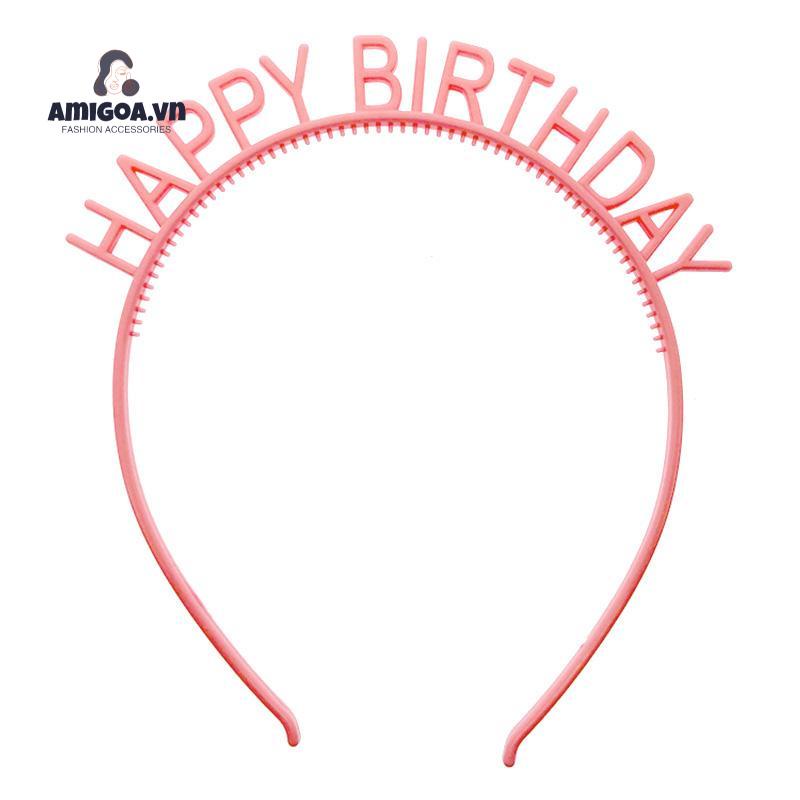 ✨✨Băng đô cài tóc chữ sinh nhật màu sắc dễ thương phong cách Hàn Quốc