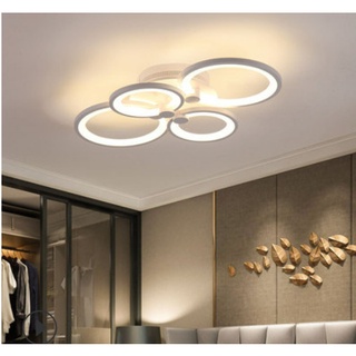 Đèn mâm ốp trần trang trí phòng khách phòng ngủ đèn led 3 chế độ sáng điều khiển