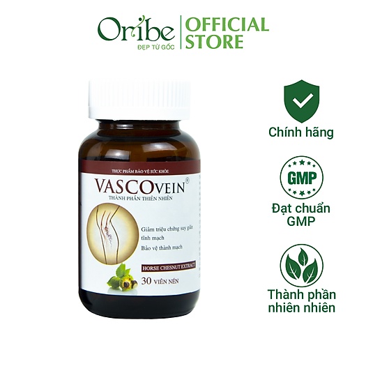 Viên Uống Hỗ Trợ Suy Giãn Tĩnh Mạch Vascovein Hộp 30 viên