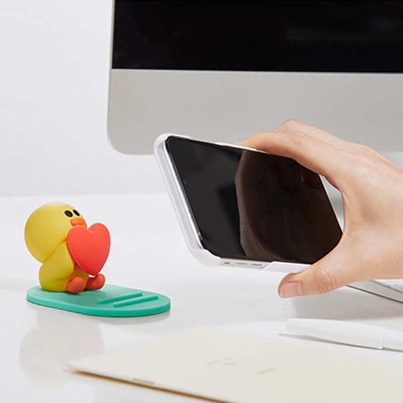Line Friends Mô Hình Nhân Vật Gấu Nâu Và Trái Tim Xinh Xắn