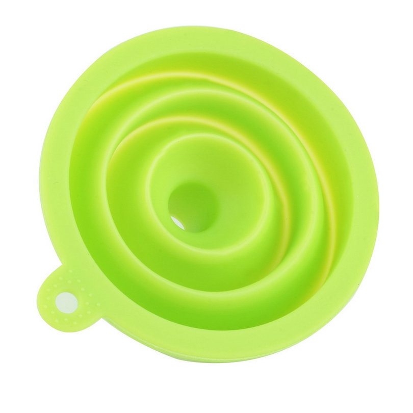 Mini Foldable Funnel Silicone Collapsible Funnel Folding Portable Funnels Be Hung Home Liquid Dispensing Kitchen Tools
