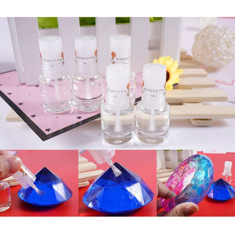 (Hàng Mới Về) Set 12 Chai Dầu Nhựa Epoxy Chống Nước Làm Sáng Bảo Vệ Da
