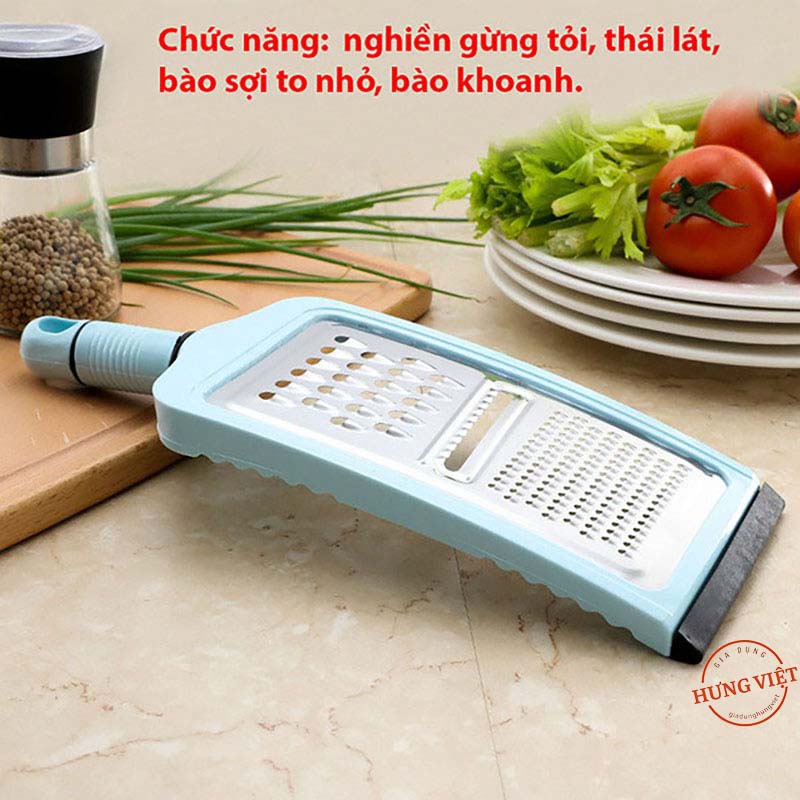 Dao bào cỡ lớn có tay cầm tiện lợi, bào sợi, gọt vỏ, thái lát, bào nhuyễn, nạo củ quả đa năng [DAO BÀO TO]