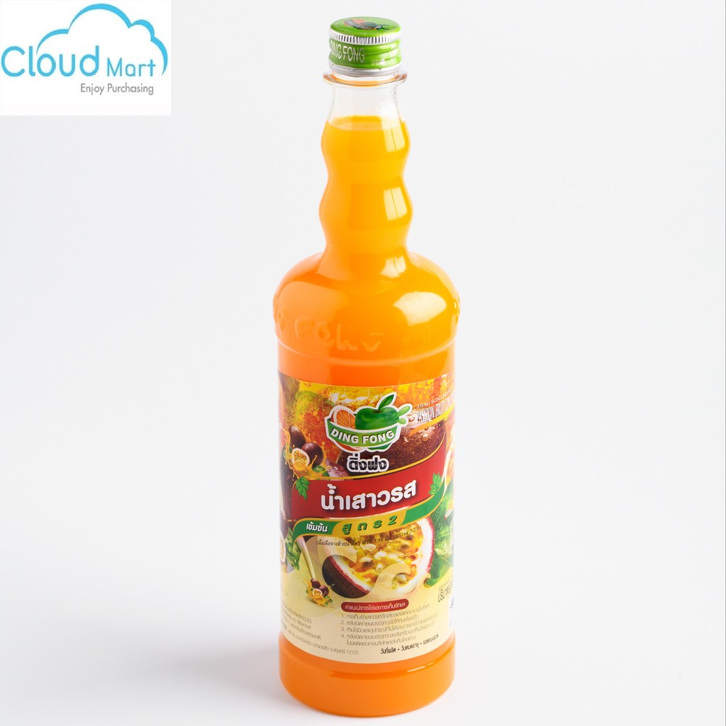 Syrup Thái Dingfong Đào 730ml  - Nguyên Liệu Pha Chế CloudMart