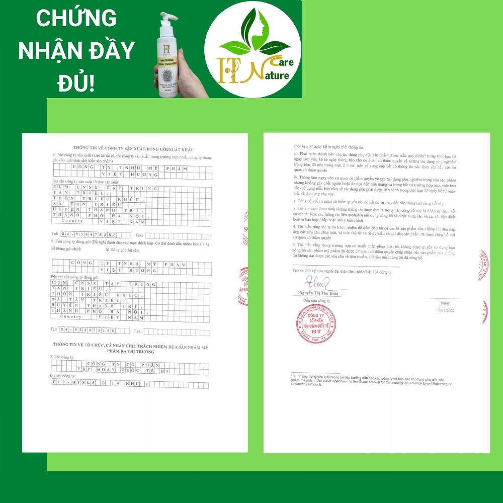 Sữa rửa mặt Whitening Facial Cleanser 100g làm sạch sáng da HT Nature Care