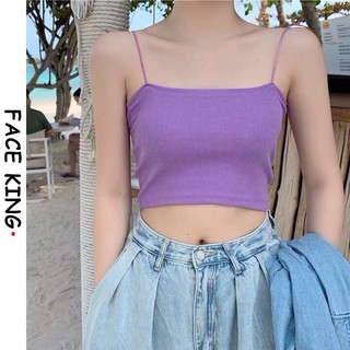 Áo croptop 2 dây màu tím, Hot trend Hè 2020, Hàng chuẩn đẹp loại 1