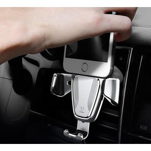 Giá đỡ điện thoại trên xe hơi Baseus kẹp quạt gió tiện lợi | BigBuy360 - bigbuy360.vn