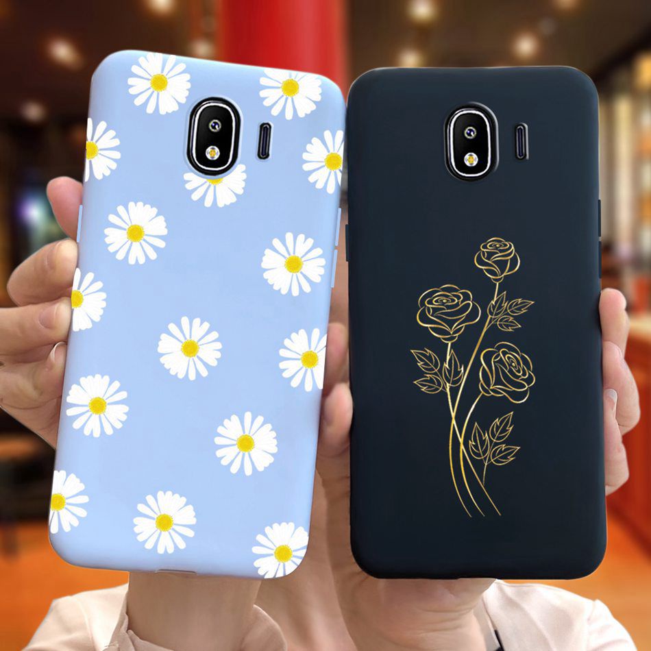 Ốp điện thoại silicon mềm họa tiết hoa cúc cho Samsung Galaxy J2 2018 / J2 Pro / Grand Prime Pro J250G J250F
