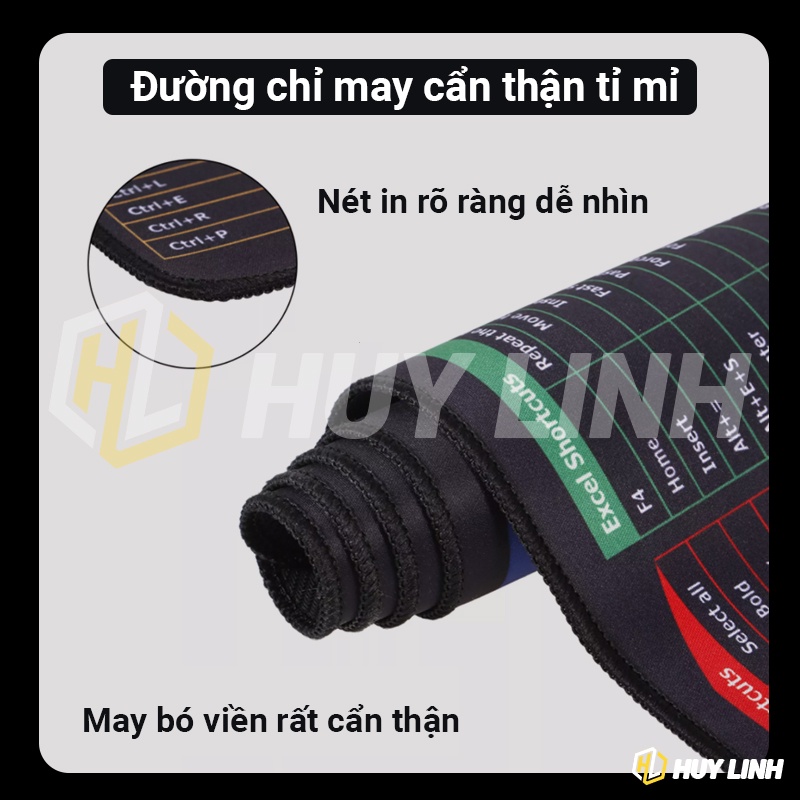 Tấm thảm lót chuột đa năng phím tắt Office/Photoshop/Autocad - Pad Mouse kích thước lớn chống nước