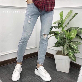 ( Hot ) QUẦN JEAN NAM CAO CẤP RÁCH GỐI NHẸ 09- XA HANG