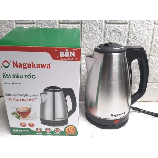 ẤM SIÊU TỐC NAGAKAWA 1.8L