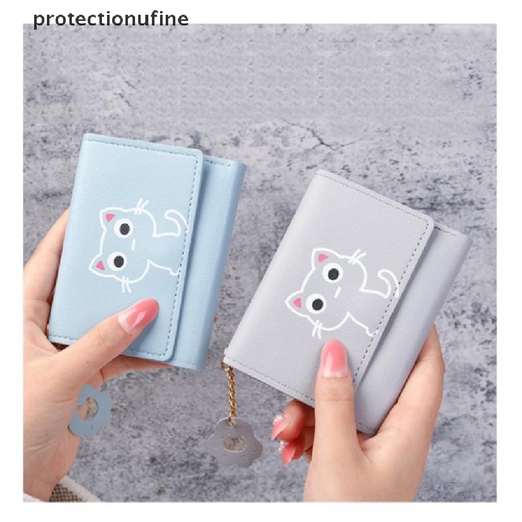 Ví Da Ngắn Nữ Hình Mèo Dễ Thương PR3VN