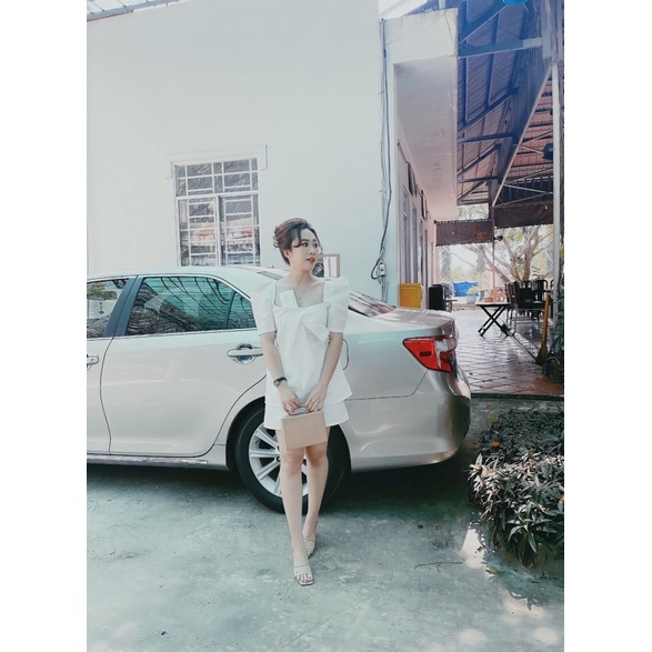 Set váy trắng size M