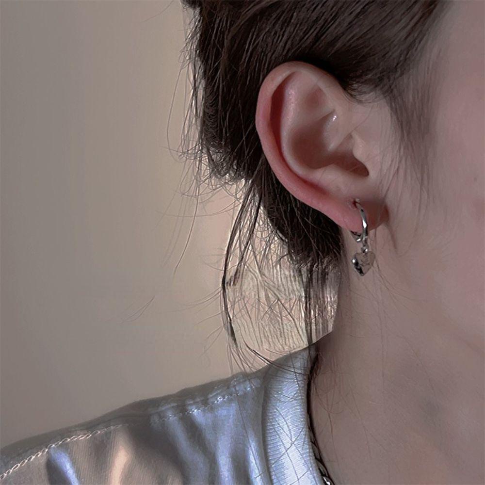 Set 4 Khuyên Tai Đeo Vành Tai Hình Nơ / Gấu Phong Cách Punk