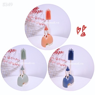 Bộ cọ bình sữa sillicon kèm đế cắm