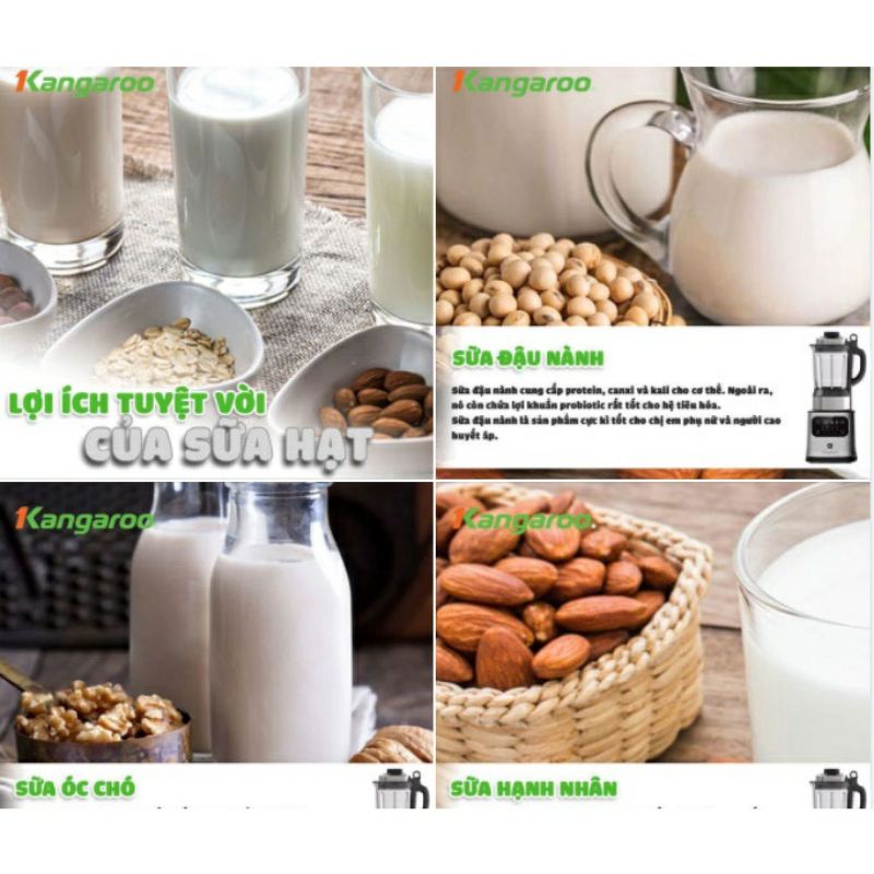 Máy xay sữa hạt đa năng cao cấp kg175bh1 hàng chính hãng bảo hành 12 tháng