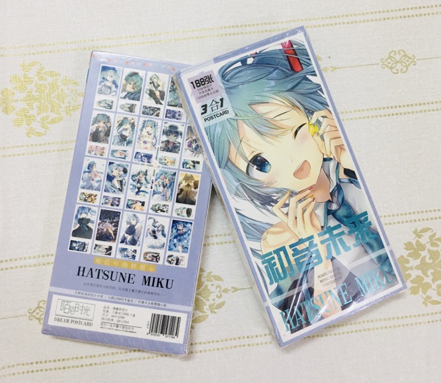 Bộ 188 ảnh postcard hatsune miku , postcard anime miku