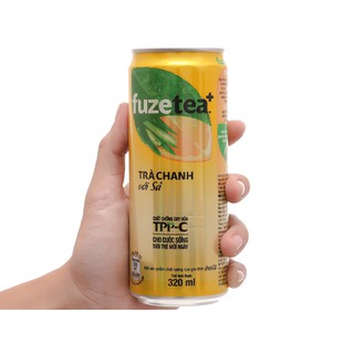 Trà Fuzetea+ Chanh Sả 320ml thùng 24 lon