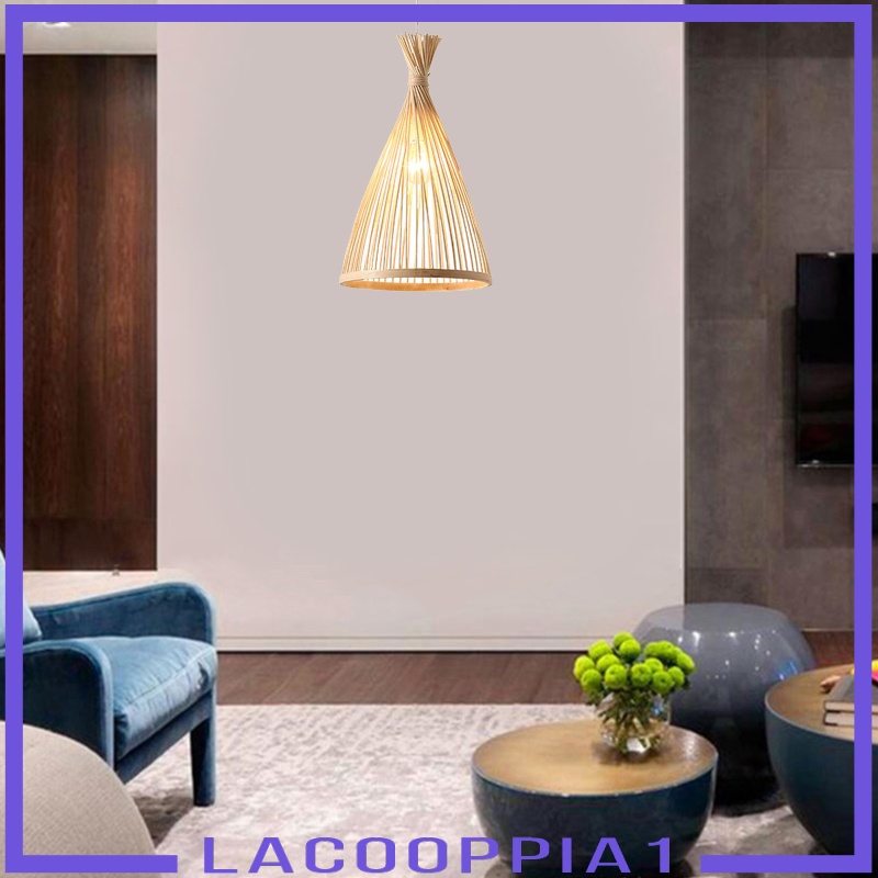 [LACOOPPIA1] Bamboo Ceiling Pendant Light Hanging Lamp Teahouse Hotel Lighting