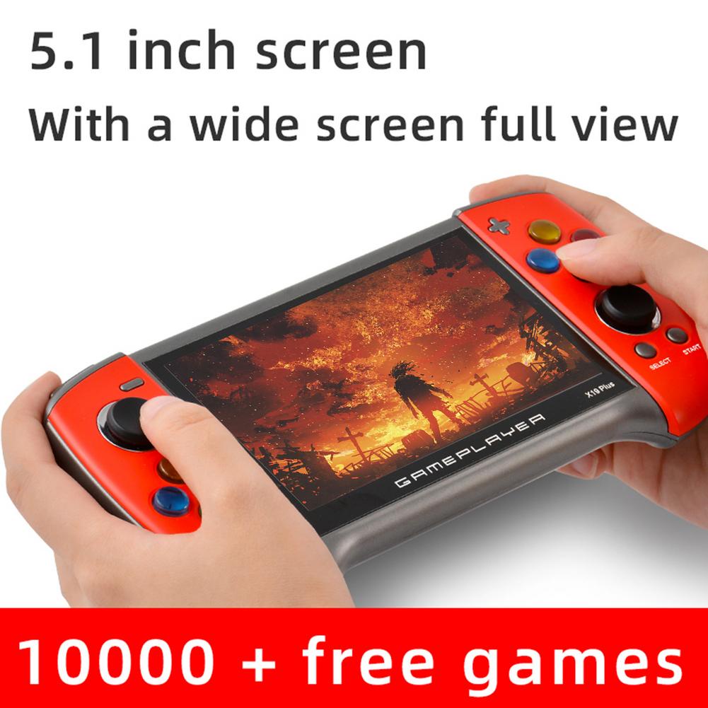 Mới Máy Chơi Game Cầm Tay X19PLUS Màn Hình HD 5.1-inch 5V / 1A Phong Cách Retro Và Phụ Kiện