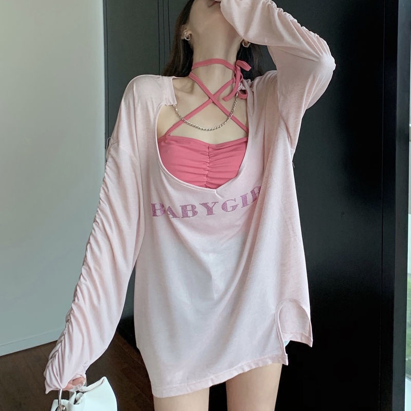 Áo Thun Chống Nắng Dáng Rộng Thiết Kế Mỏng Thời Trang Mùa Hè Mới Dành Cho Nữ