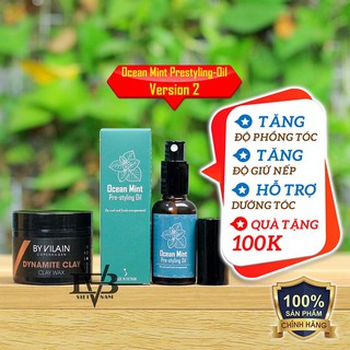 [CHÍNH HÃNG-BYVILAIN SHOP TPHCM] [NEW 2021] Sáp vuốt tóc nam Đan Mạch By Vilain Dynamite Clay 65ml +tặng OCEAN MINT 30ml
