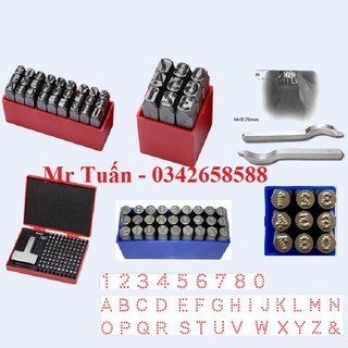 Bộ đóng số và chữ chấm bi 5mm