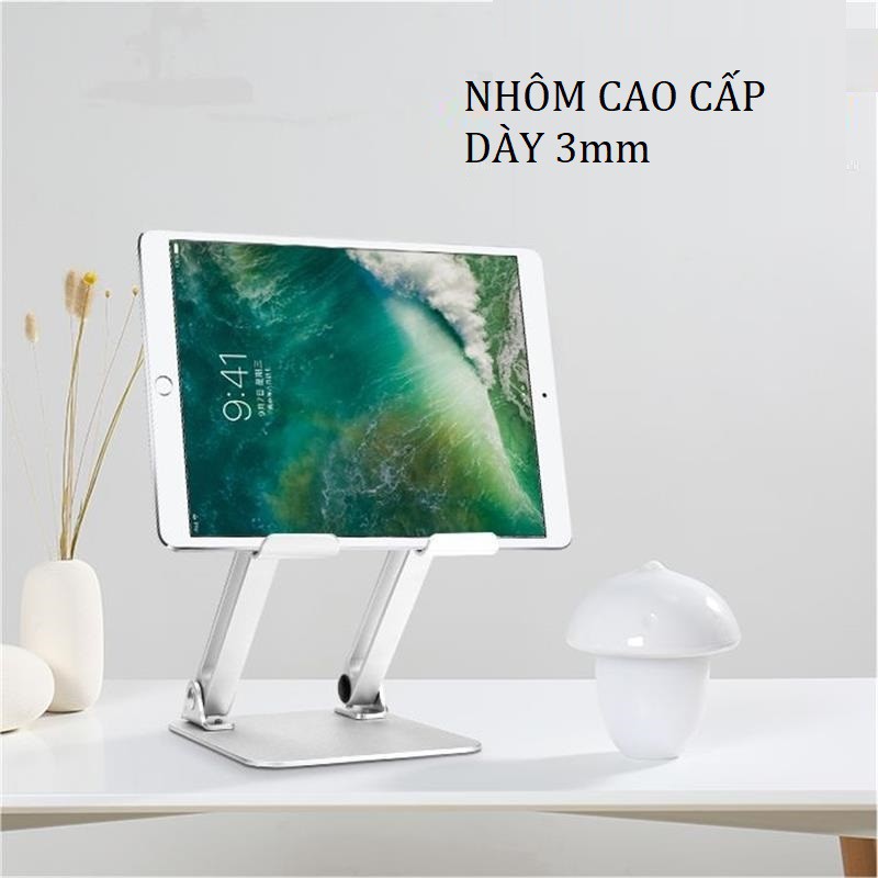 Giá đỡ cỡ lớn nhôm nguyên khối Jincomso cho Ipad và điện thoại, máy tính bảng JKV6F