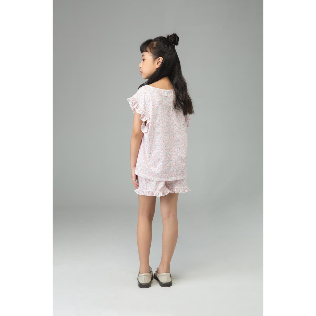 Áo thun họa tiết hồng (kèm quần) IVY moda MS 56G0977