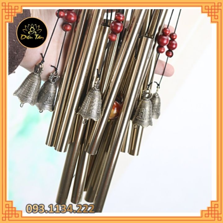 Chuông gió phong thủy bằng kim loại hợp hướng nhà Tây, Bắc, Tây Bắc MT192
