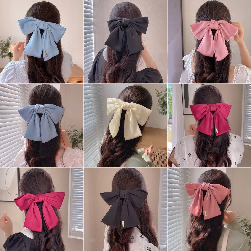 Kẹp tóc hình nơ xinh xắn phong cách Hàn Quốc dành cho nữ