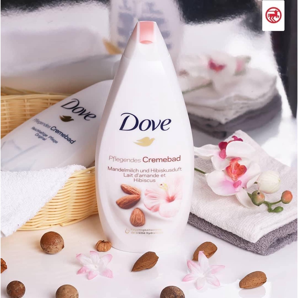 [Hàng nội địa Đức] Sữa tắm Dove 750ml hạnh nhân và hương hoa của Đức -DATE MỚI ĐỦ BILL