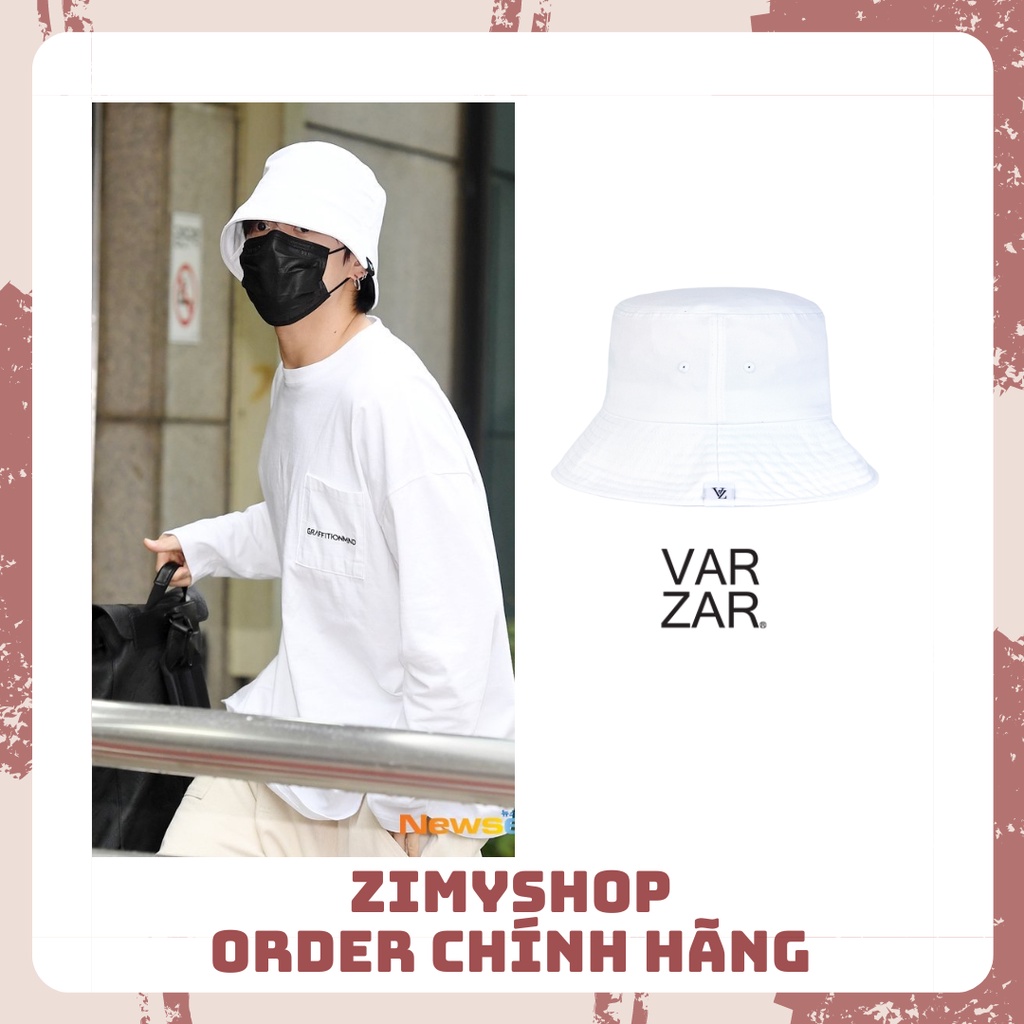 CHÍNH HÃNG MŨ BUCKET VARZAR LABEL DROP JUNGKOOK BTS