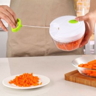 Máy xay tỏi tròn giựt dây