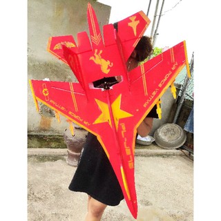 Kit máy bay Su27 flat bản VN sải 72cm( tặng cacbon,hornlink, dán sẵn bản lái)