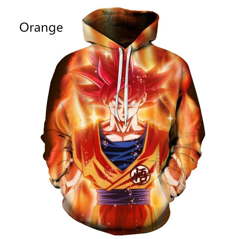 Áo Hoodie in hình nhân vật phim Dragon Ball 3d phong cách cá tính