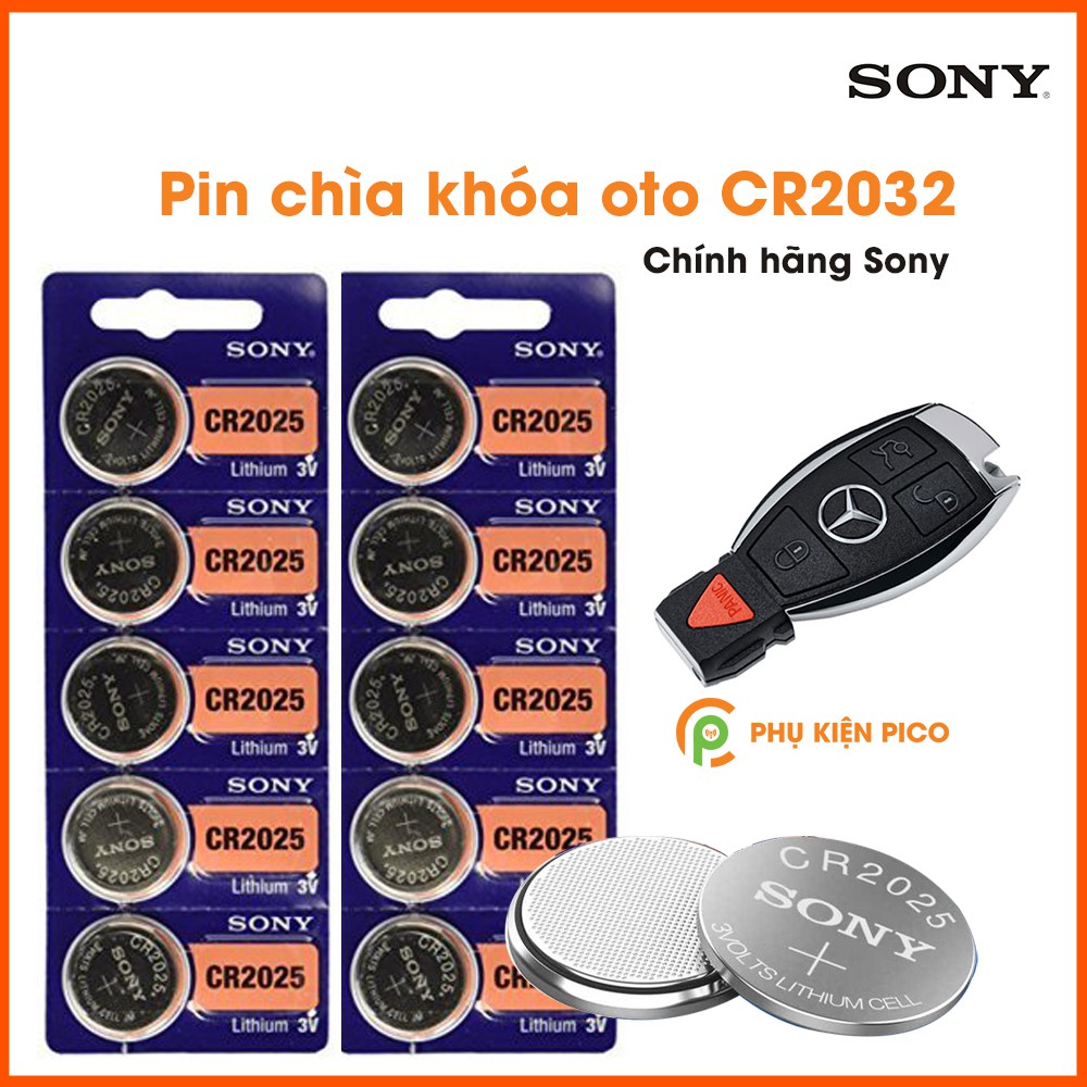 Pin Sony dùng cho pin đồng hồ, pin chìa khóa ô tô, pin chìa khóa xe máy chính hãng Sony Nhật Bản 1 viên 1.55V 3V