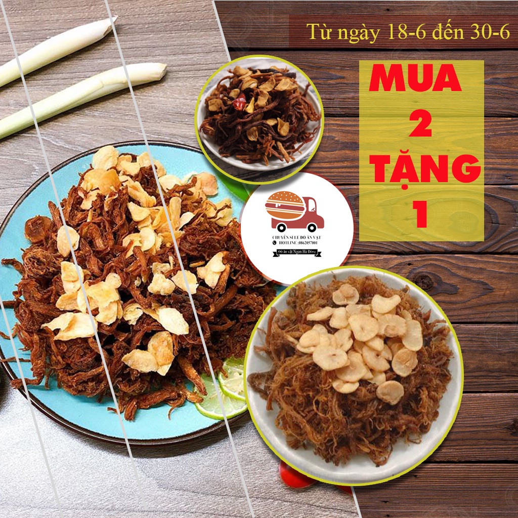 Khô heo cháy tỏi cay 500g đồ ăn vặt ngon Hà Đông vừa ngon vừa rẻ