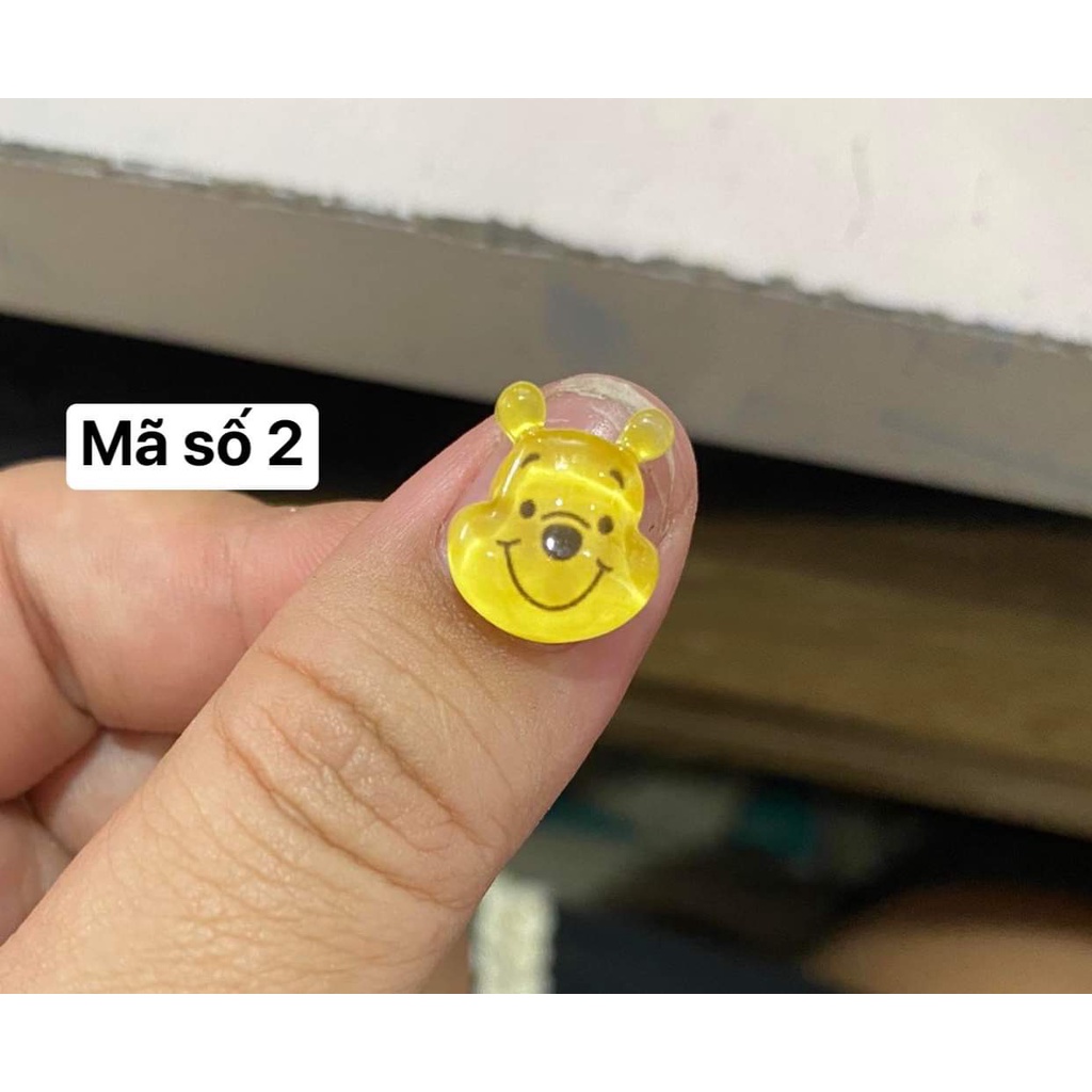 Set 10 chamr hình gấu Pooh 02