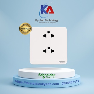 Bộ ổ cắm đôi 2, 3 chấu, đa năng AvatarOn Schneider