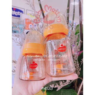 Bình sữa PPSU wesser cổ hẹp 4533