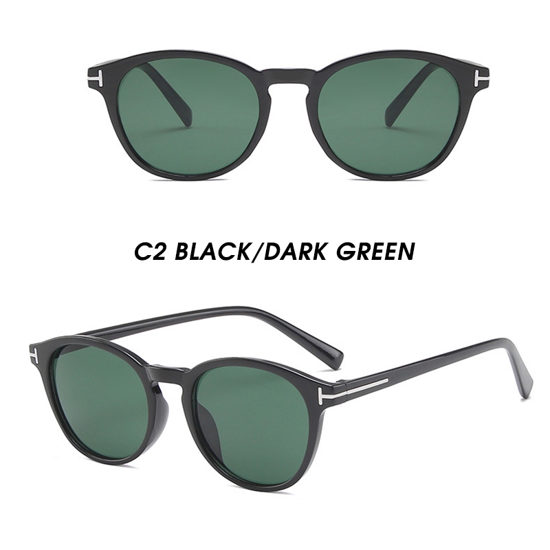 Kính Mát Gọng Tròn Chống Tia Uv Thời Trang Phong Cách Cho Nam Và Nữ