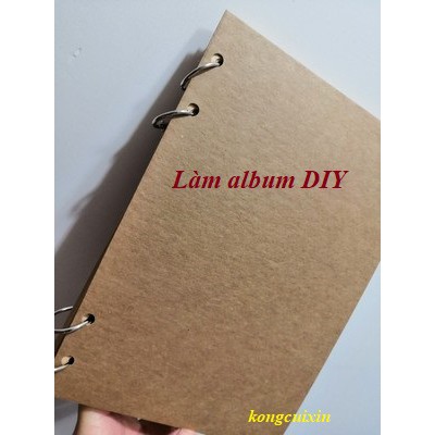 Giấy Kraft nâu bò dày nhất 500GSM làm mô hình, hộp đóng gói, bìa sổ tay, album ảnh DIY,...