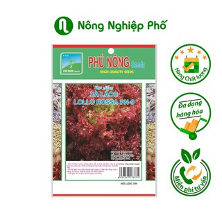 Hạt giống xà lách Lollo Rossa Hà Lan Phú Nông - Gói 2 gram