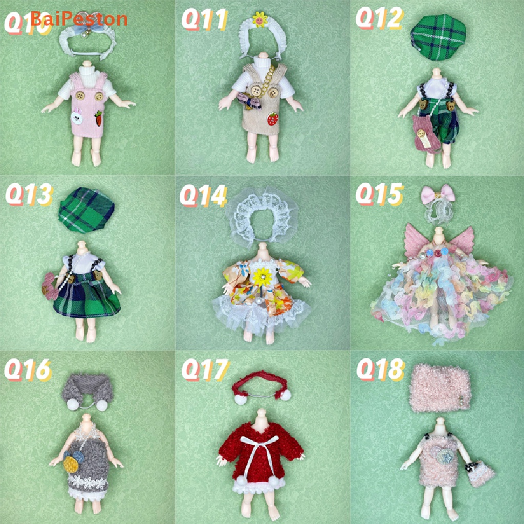 Đầm Thời Trang Cho Búp Bê 16cm Tỉ Lệ 1 / 8