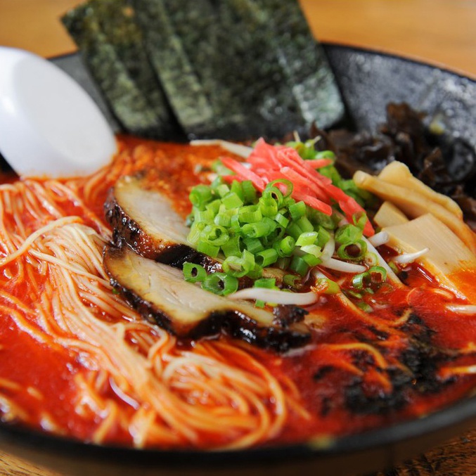 Mì Ramen Kumamoto Vị Cay Nhập Khẩu Nhật Bản Gói 120g